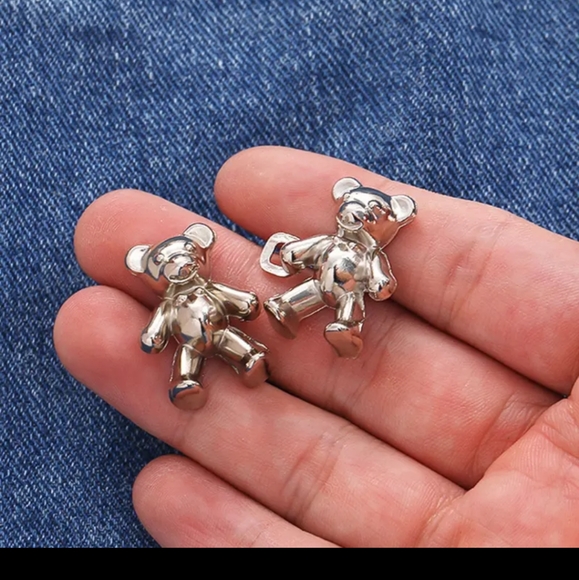 Cute Bear Button Pins For Jeans, Instant Pant Waist Tightener - Picture 2 of 6